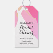 Bride Gown Vrijgezellenfeest Hot Pink Dank u Cadeaulabel (Voorkant)