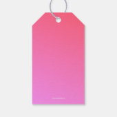 Bride Gown Vrijgezellenfeest Hot Pink Dank u Cadeaulabel (Achterkant)