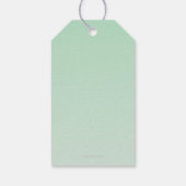 Bride Gown Vrijgezellenfeest Mint Green Dank u Cadeaulabel (Achterkant)