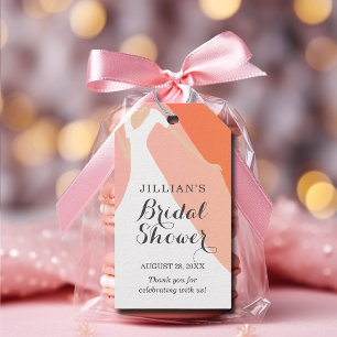 Bride Gown Vrijgezellenfeest Sinaasappel Dank u Cadeaulabel