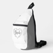 BRIDE Grey White Sling Bag (Rechterhoek)