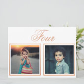 Bride Groom Age Elegant Roos Gold Table Number Kaart (Staand voorkant)