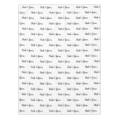 Bride Groom Black White Typografie Tafelkleed (Voorkant)