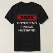 Bride & Groom Couples Boyvriend Fiance Husband Wed T-shirt (Design voorkant)