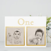 Bride Groom Custom Age Gold Table Number Kaart (Staand voorkant)