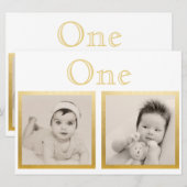 Bride Groom Custom Age Gold Table Number Kaart (Voorkant / Achterkant)