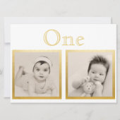 Bride Groom Custom Age Gold Table Number Kaart (Voorkant)