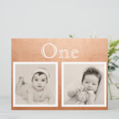 Bride Groom Custom Age Roos Gold Table Number Kaart (Staand voorkant)