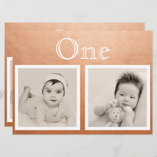 Bride Groom Custom Age Roos Gold Table Number Kaart (Voorkant / Achterkant)