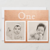 Bride Groom Custom Age Roos Gold Table Number Kaart (Achterkant)