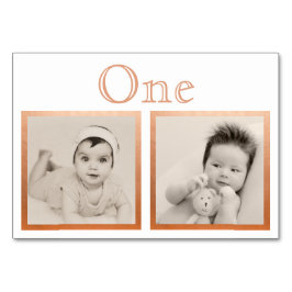 Bride Groom Custom Age Roos Gold Table Number Kaart