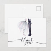 Bride & Groom Dance "Thank You" briefkaart (Voorkant / Achterkant)