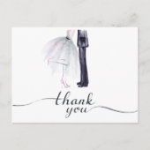 Bride & Groom Dance "Thank You" briefkaart (Voorkant)