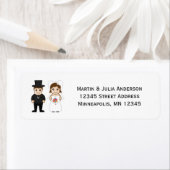 Bride & Groom - de Etiketten van het Adres van de  (Insitu)