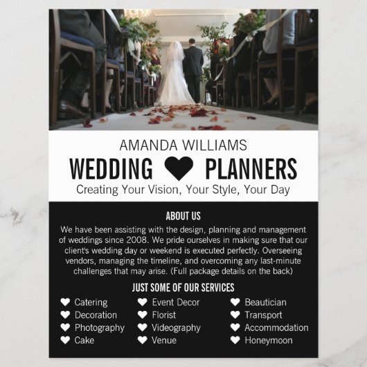 Bride & Groom, de Planner van de Gebeurtenis van d Flyer (Voorkant)