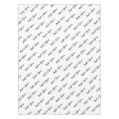 Bride Groom Diagonal Typografie Tafelkleed (Voorkant)
