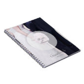 Bride & groom editable trouwgastenboek notitieboek (Rechterzijde)