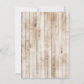 Bride & Groom Floral Boots Cowboy Western bruiloft Kaart (Achterkant)