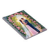 Bride & Groom Garden Arch | Floral Wedding Painted Notitieboek (Rechterzijde)