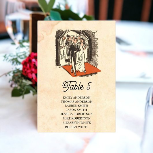 Bride Groom Illustratie Rustic Wedding Kaart