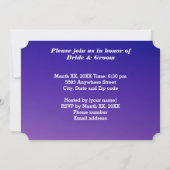 Bride & Groom in Sunset Rehearsal Dinner Kaart (Achterkant)