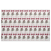 Bride Groom Initialen Silver Bells Weddenschap Stof (Fat Quarter)