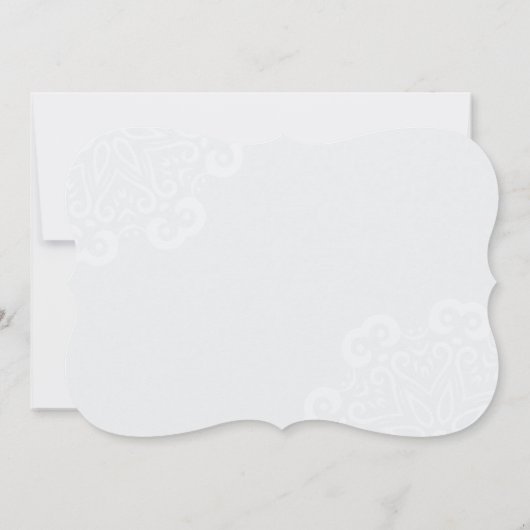 Bride & Groom Inside Heart Wedding Uitnodiging (Achterkant)