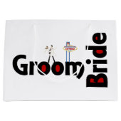 Bride & Groom Las Vegas Wedding Gift Bag Groot Cadeauzakje (Voorkant)