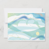 Bride & Groom Love Wedding Invitation antwoordkaar Kaart (Achterkant)