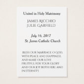 Bride Groom Mary van de Heilige Kaart voor bruilof (Achterkant)