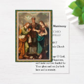 Bride Groom Mary van de Heilige Kaart voor bruilof (Bureau)