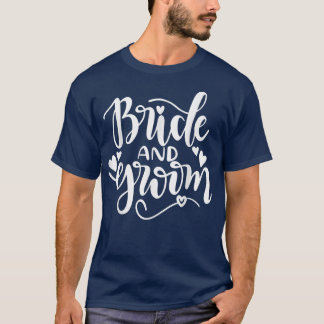Bride Groom Matching Wedding Bachelor en Bachelor T-shirt