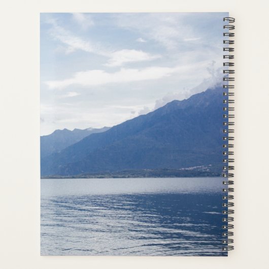 Bride & Groom Monogram Foto Black Weddenschap Planner (Achterkant)