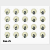Bride & Groom Moonlight Dance Ronde Sticker (Vel)