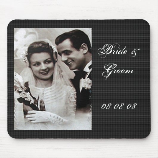 "Bride & Groom" Mousepad Muismat (Voorkant)
