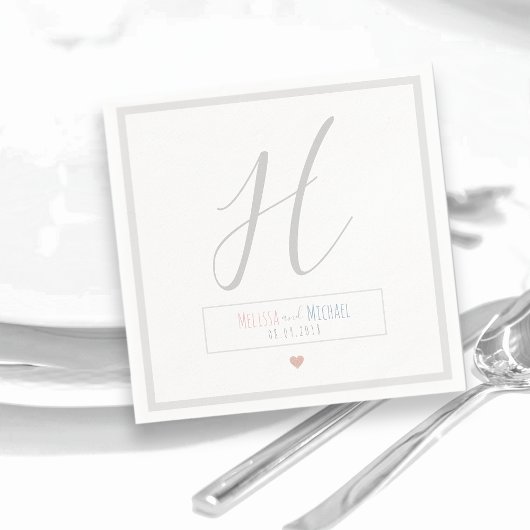 bride groom noemt het chic white bruiloft servet