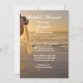 Bride & Groom on Sunset Beach Vrijgezellenfeest Ka Kaart (Voorkant)