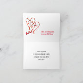 Bride Groom Persoonlijke bruiloft - Hartelijk dank Bedankkaart (Binnen)