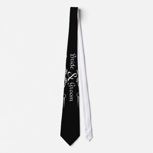 bride&groom print ties stropdas (Voorkant)