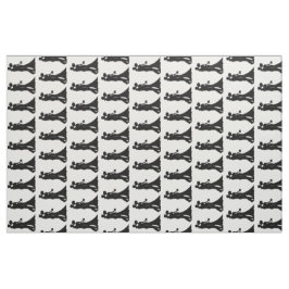 Bride Groom Silhouette Wedding Fabric Stof