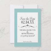 Bride & Groom Silhouettes sparen de Kaarten van de (Achterkant)