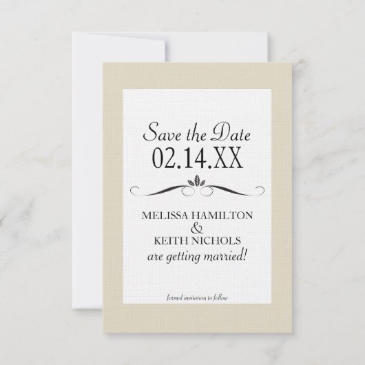 Bride & Groom Silhouettes sparen de Kaarten van de (Achterkant)