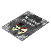 Bride & Groom Skull Wedding Planner-laptop Notitieboek (Linkerzijde)