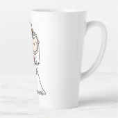 Bride & Groom Stick Figures Wedding I do Latte Mok (Rechts)