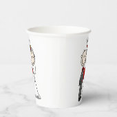 Bride & Groom Stick Figures Wedding I do Papieren Bekers (Rechts)