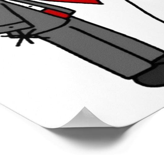 Bride & Groom Stick Figures Wedding I do Poster (Hoek)