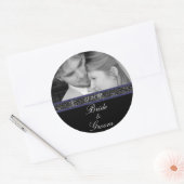 Bride & Groom Sticker Uw foto-marinemacht (Envelop)