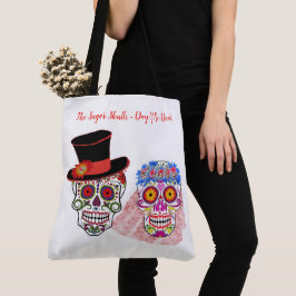 Bride & Groom Sugar Skulls tot de dood ons feest Tote Bag