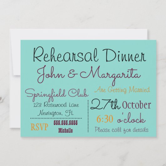 Bride & Groom Til Death Do ons Party Kaart (Achterkant)