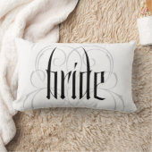 Bride Groom Together Lettering Tattoo Honeymoon Kussen (Deken)